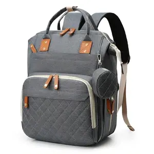 Diaper Bag Backpack, Large Capacity Toddler Diaper Bag with 15+ Pockets, USB Port, Waterproof Travel Backpack for Moms & Dads, Multifunctional Diaper Bag