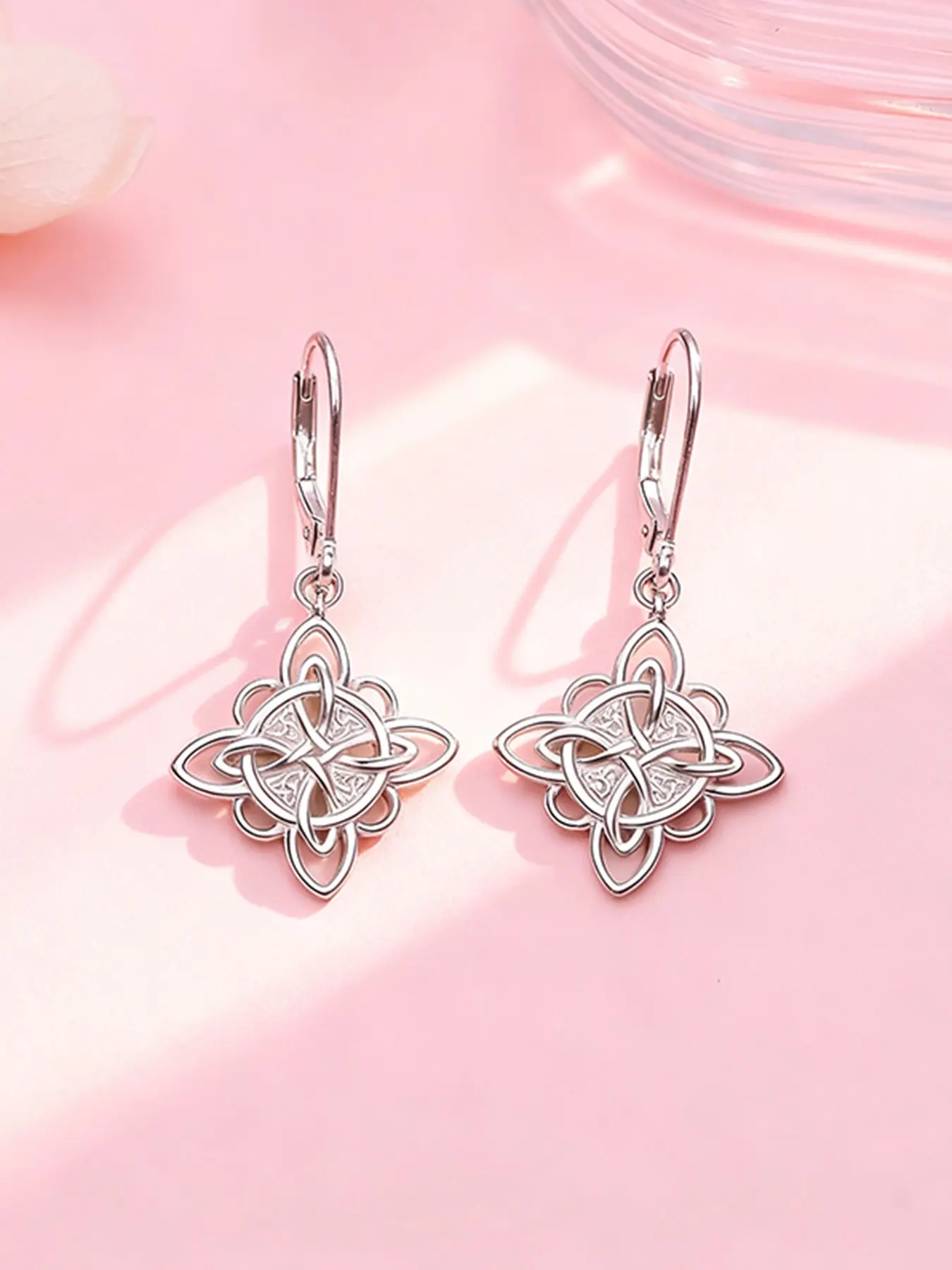 Women's Elegant Celtic Knot Drop Earrings, Fashion Dangle Earrings, Fashion Simple Nickel-Free Studs, Hypoallergenic Daily Wear, Gift for Friends Birthday Festival Valentine's Day