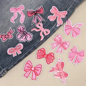 16pcs Butterfly Series Mixed Cartoon Embroidered Fabric Patches, Iron-On Sewing Patch for DIY Crafts, Hats Jackets Clothing Backpacks
