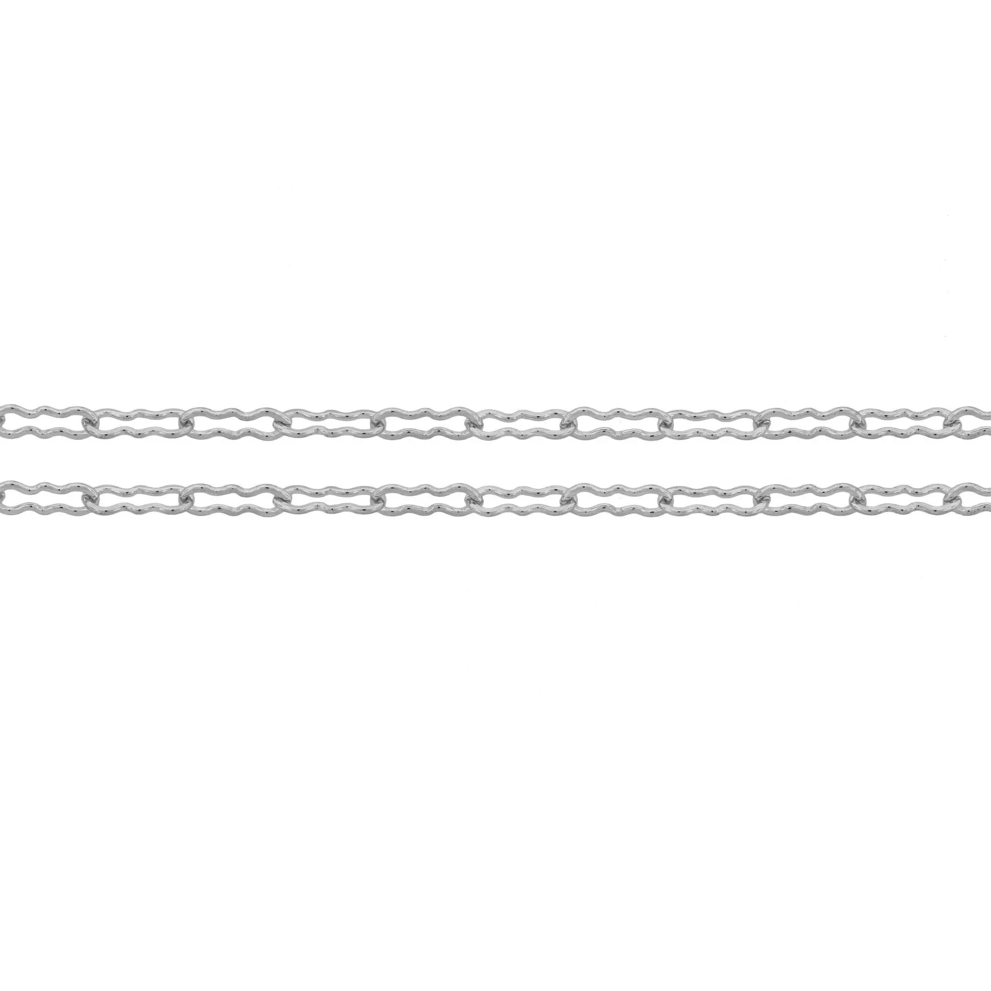 Sterling Silver 5x1.7mm Flat Peanut Chain - 20 Feet Spool