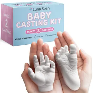 Luna Bean Baby Casting Kit 2pc – Mothers Day Gift, Newborn Keepsake, & Baby Shower Gift