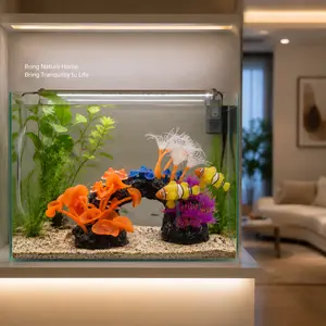 Bionic Coral & Clownfish Aquarium Ornament
