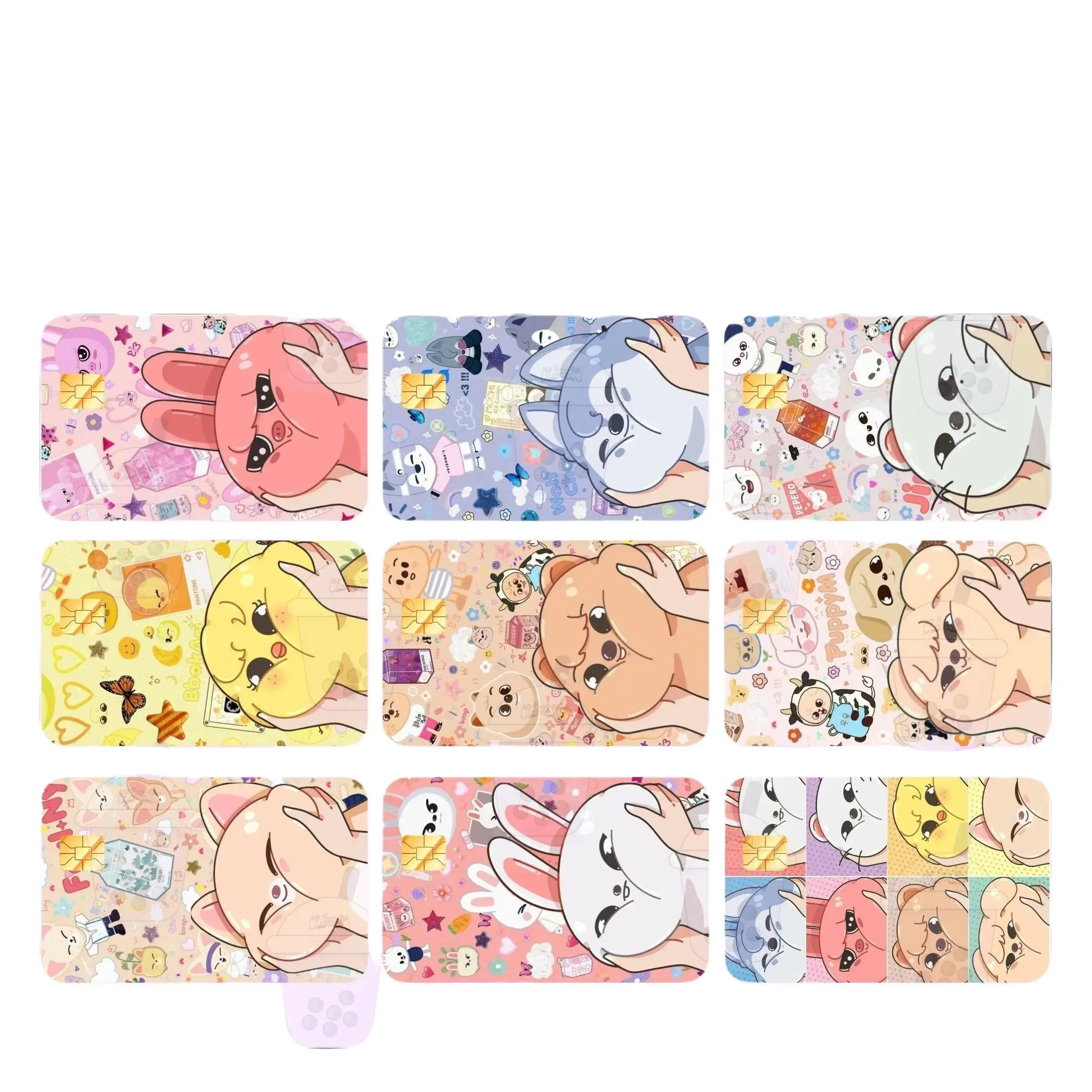 STAY Squishyface Cardskin Anime Design Customizable Stickers
