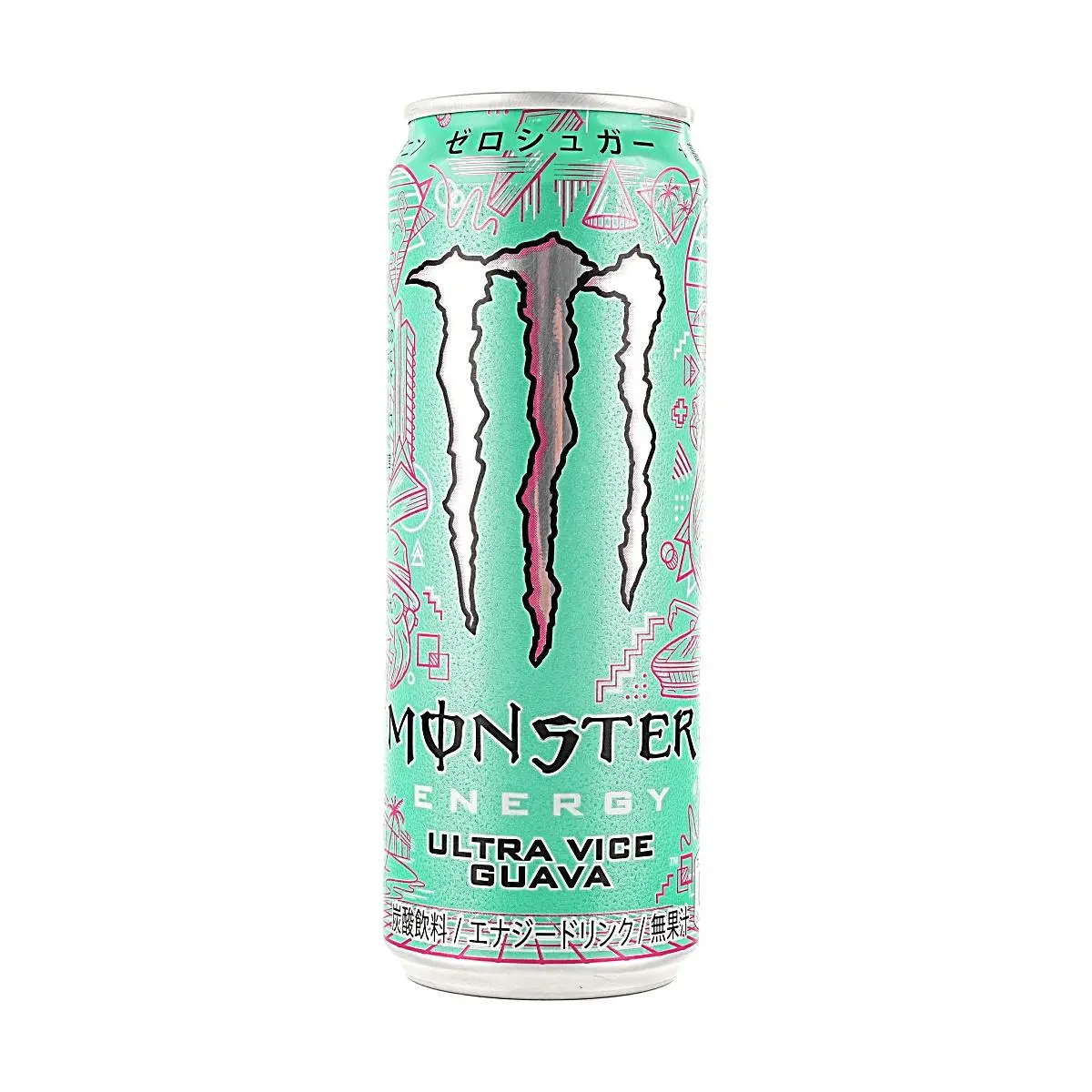 Monster Energy Zero Sugar Guava Flavor - 355ml Can, Tropical Fruit Energy Drink, Sugar-Free, Low Calorie, Japanese Edition
