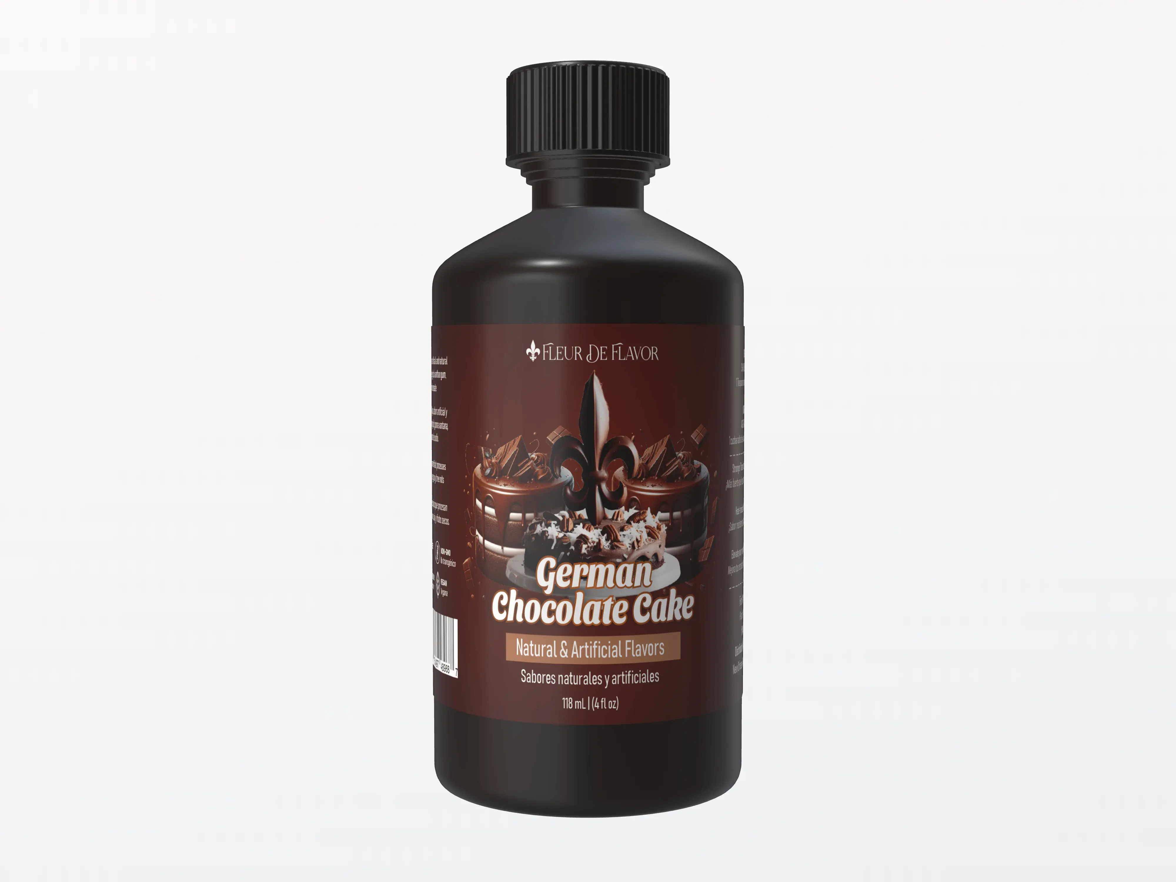 Fleur De Flavor German Chocolate Cake Emulsion – Chocolate & Coconut Flavor (4 oz)