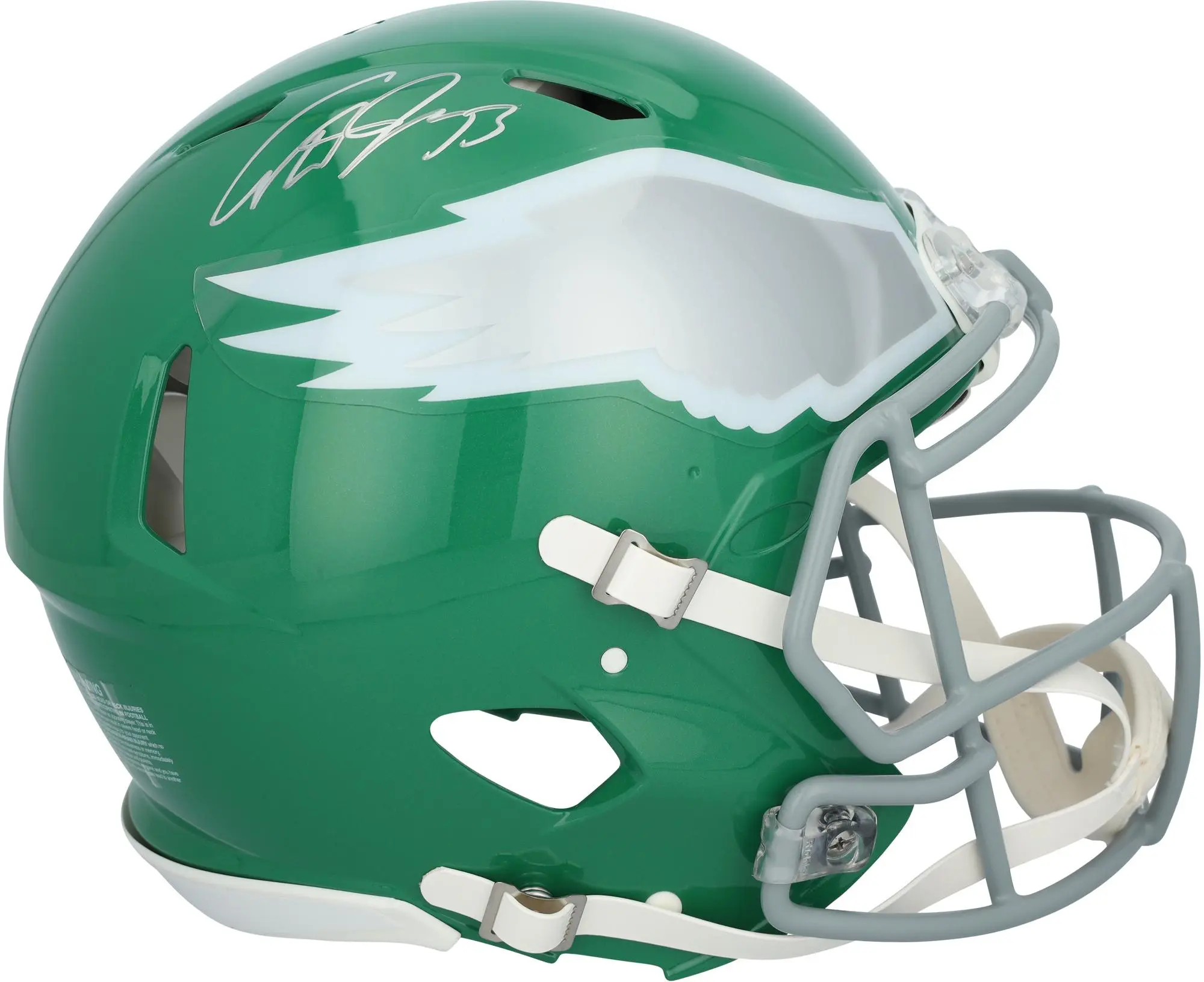 Cooper DeJean Philadelphia Eagles Autographed Riddell Kelly Green Speed Authentic Helmet - Fanatics Authentic Certified