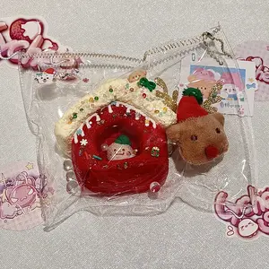 Christmas Bear House Squishy Lychee Squishy Handmade TabaSquishy