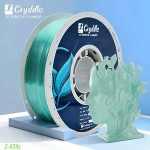 Gryddle 1.75mm Clear PETG 3d printers Filament, 1.0kg (2.2 lbs) with spool, High Precision +/- 0.02mm, Transparent for ams FDM Left/Right/Left-Side Print, Ideal for Lighting 3D Printing Circuit Board and Detailed Printing,summervibes