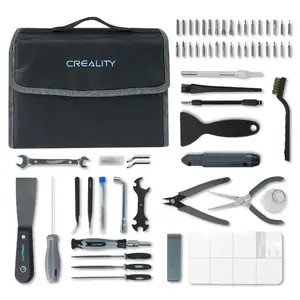 3D Printer Tool kit, 74 count 3D Printer Accessories for 3D Printer Tool Wrap Kit Pro Contain Nozzle Cleaners, Multi-Functional Screwdrivers and Wrenches, Deburring Tools and Storage Bag