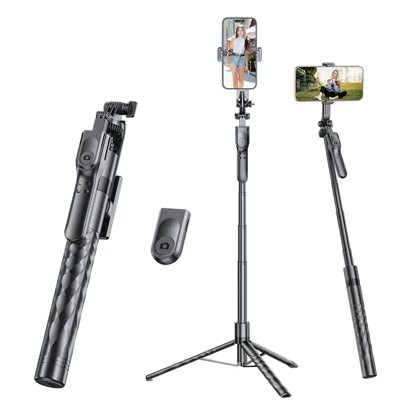 2026 New Pro Anti-Shock Gimbal Selfie Stick, 1.7m Extendable Selfie Stick with Tripod Stand & Wireless Remote. 360° Rotation for Vlogging, Compatible With iPhone 17/16/15 & Android Phones.