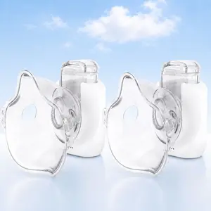 Portable Ultrasonic Nebulizer, Rechargeable Mesh Nebulizer with Adult & Child Masks and Mouthpiece, Compact USB Nebulizer for Home and Travel