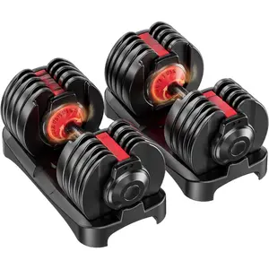 Adjustable Dumbbells Set of 2,Free Weights Dumbbells Set,Adjustable Dumbbell Set,52.5 lbs pair 105 lbs,15 in 1,for Men/Women Gym Equipment for Home Strength Training Equipment