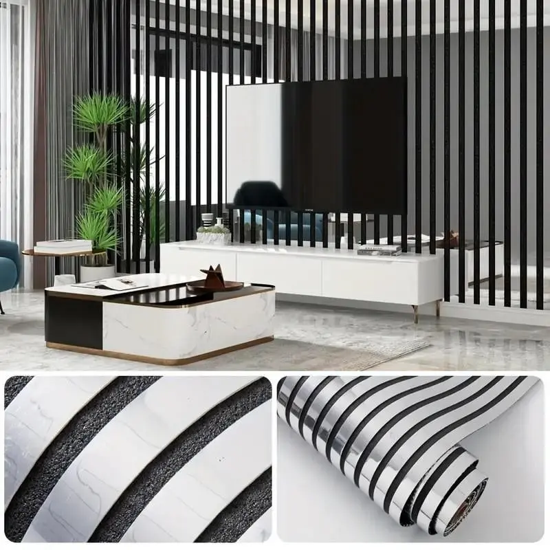 Vintage 3D Frame Self-Adhesive Decorative Wallpaper, Glossy Metal Finish, Easy Peel and Stick, Removable and Waterproof, Ideal for Home Decor