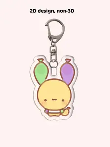 Dandy's World Cartoon Acrylic Keychain, 2D Design, Game Theme, Cute Pendant, Back-To-School Accessory, Gift for Friends, Family, Teachers