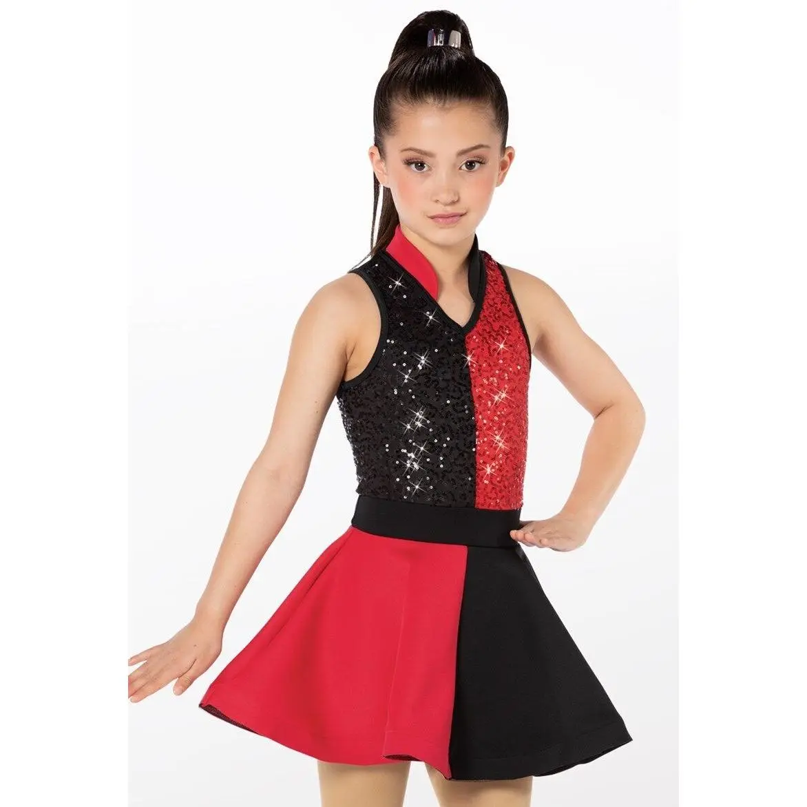 Pre-Owned Costume Weissman  13058 Medium Adult Red  Jazz Sequin
