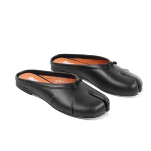 Split Toe Tabi Mule Flats for Women | Wide Slip On Walking Ballerina Slides