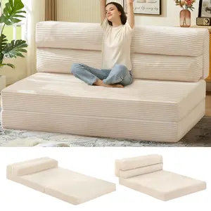 Winzoo Folding Sofa Bed Convertible Sleeper Chair Foldable Matress  Fold Out Chair Bed Floor Couch Lounge,Loveseat Sofa Portable for Living Room Bedroom
