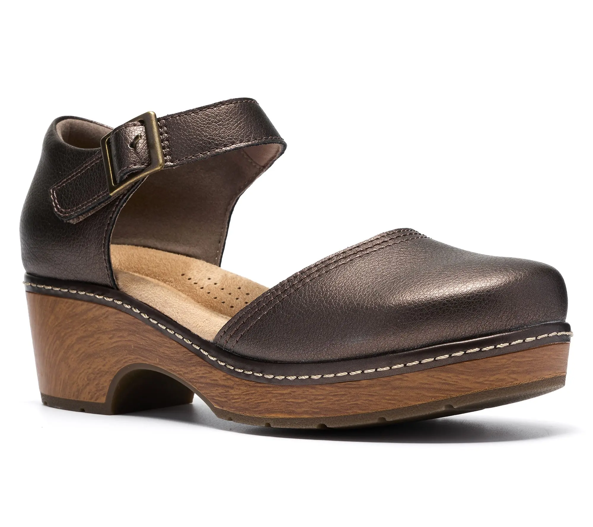 Clarks Collection Leather Clogs -Paizlee Leah Clarks Collection Leather Clogs -Paizlee Leah