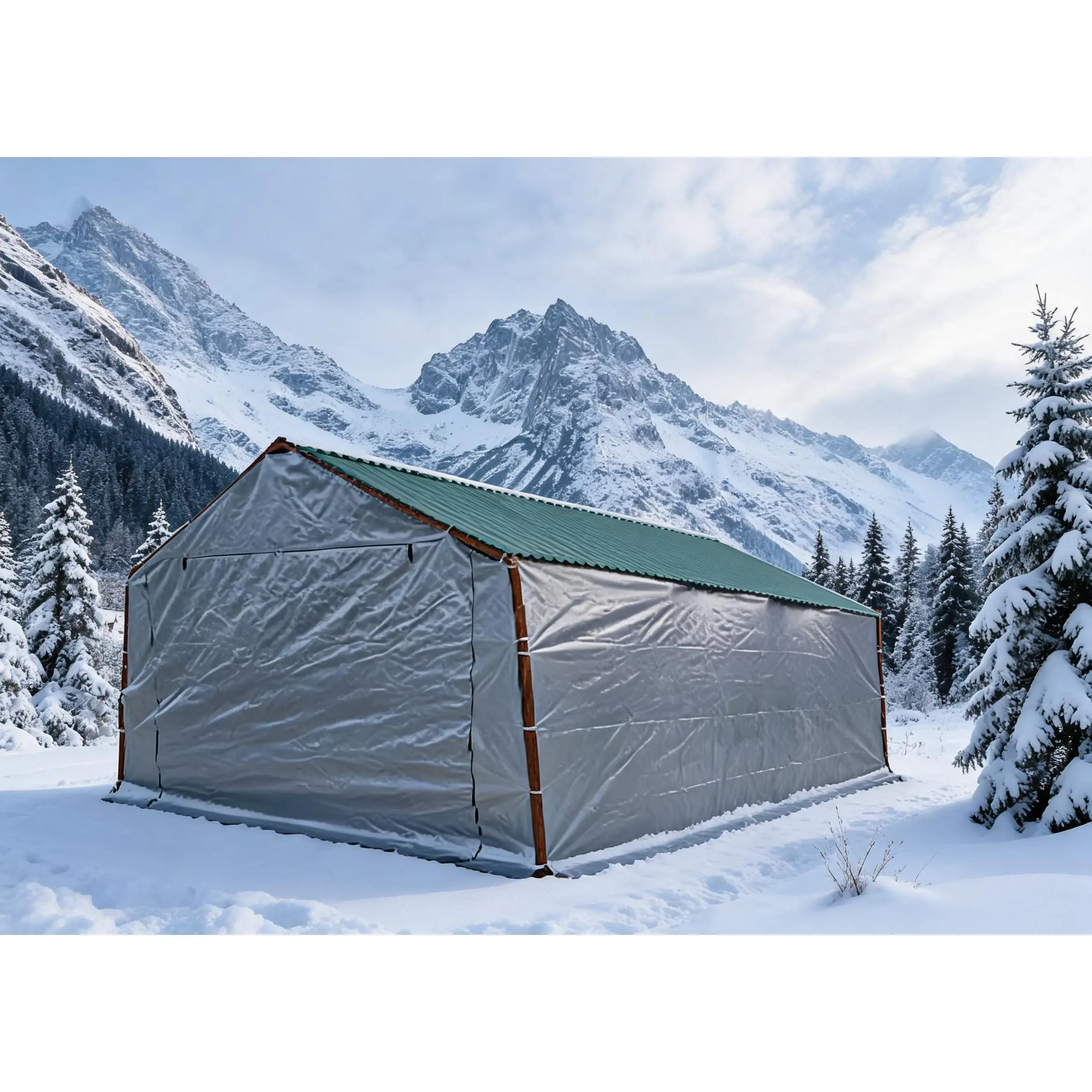 Waterproof outdoor storage tent, heavy-duty portable garage shelter, all-weather vehicle and equipment shed (without support frame) Sun Large