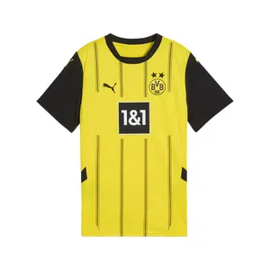 PUMA Womens Bvb Home Crew Neck Replica Jersey Casual - Yellow PUMA Womens Bvb Home Crew Neck Replica Jersey Casual - Yellow