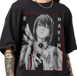 Remera Makima Chainsaw Man Anime Lovers Shirt, Anime Otaku Shirt, Graphic Tee