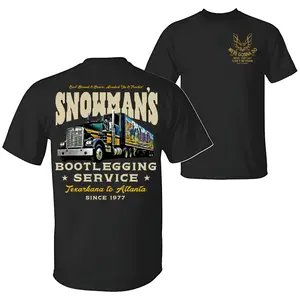 Snowman's Bootlegging Service 2-Side T-Shirt, Smokeyy and The Bandiit Tee, Unisex Trendy Shirt Gift for Movie Fans, Gift for Him, Movie Merchs vintage texas latina season white tee casuals georgia vaquero outfit men cashmere sweater slim  fit  baggy
