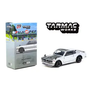 Tarmac Works 1:64 Nissan Skyline 2000 GT-R (KPGC10) Fuji Speed Special Edition – Silver Chrome – Global64