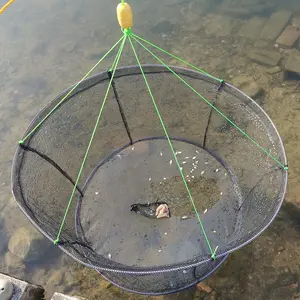Drasry Fishing Net Trap for Crayfish Crab Bait Minnow Shrimp Foldable Fish Crawdad Lobsters Cast Net Collapsible