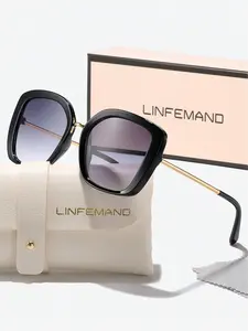 Unisex Vintage Cat Eye Frame Tinted Lens Sunglasses, Trendy Casual Fashionable Frames Lightweight Durable Sunglasses for Everyday Use, Fashion Accessories for Outdoor Activities, Classic Shades