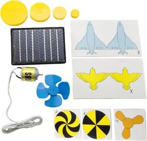 Educational Solar Energy Science Project Kit with Solar Panel, Motor, Guidebook, and Accessories (No Soldering Required) by EX ELECTRONIX EXPRESS