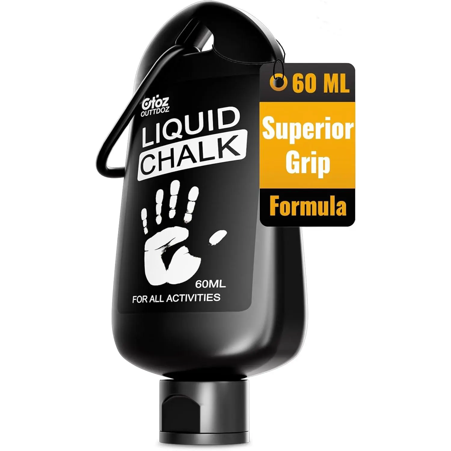 Mess - Free Superior Grip Liquid Chalk, 2 oz: Dries in Seconds, for Weightlifting, Rock Climbing & Dancing Convenient Safety