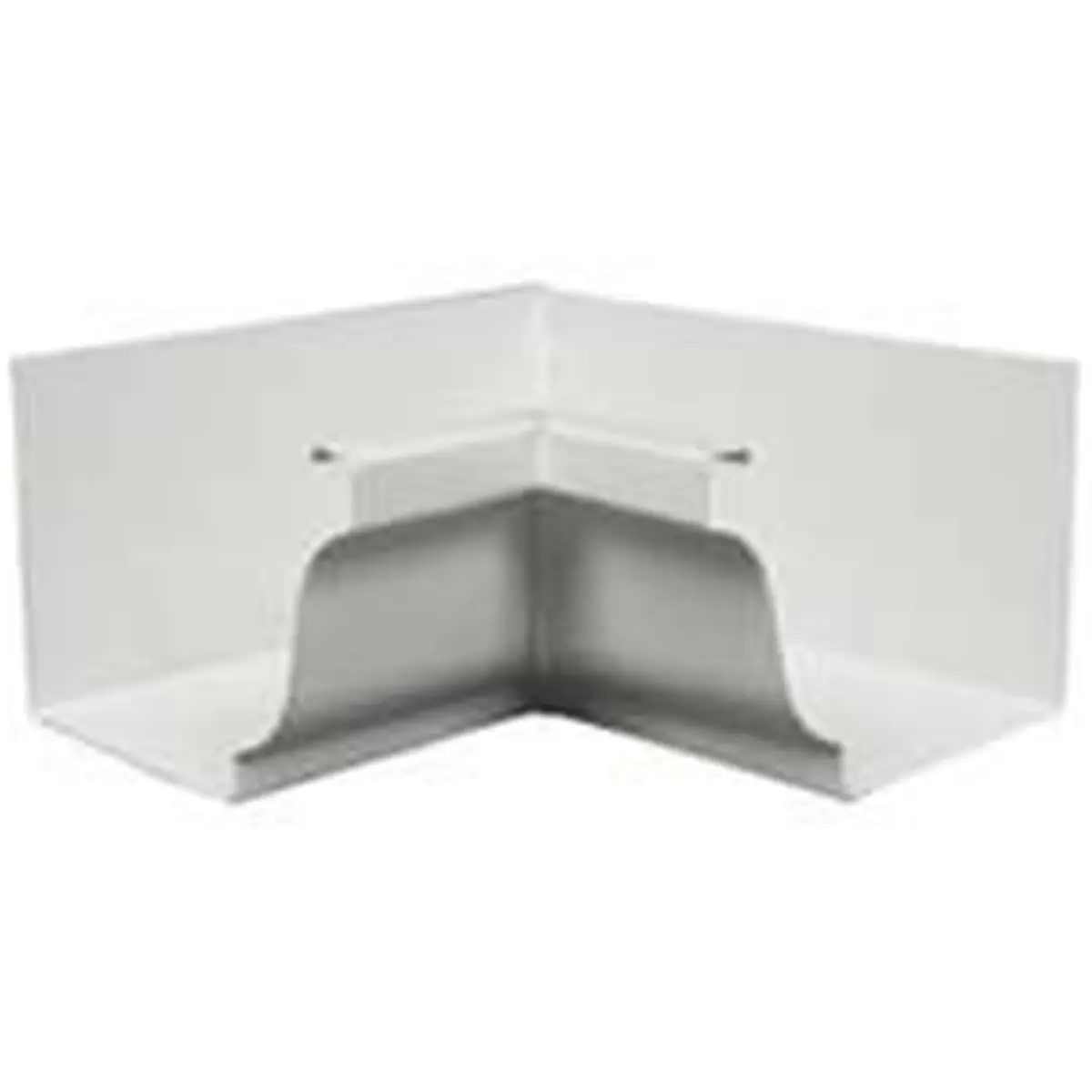 Amerimax Home Products 27201 Metal 5 In. Aluminum Gutter Inside Mitre, 13.13 x 10.75 x 9.5 in, White
