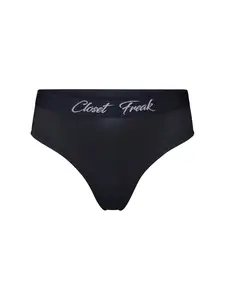 Closet Freak Thong Black Comfort Polyester Spandex