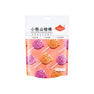 LAIYI PIN Gummy Hawthorn Lollipops 85g - Fun Bear Shape Kids Snacks, Sweet & Sour Fruit Candy for Children's Parties & Everyday Treats