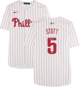 Bryson Stott Philadelphia Phillies Autographed White Nike Limited Jersey - Fanatics Authentic Certified