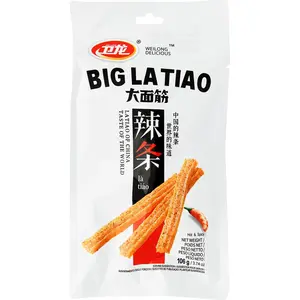 Weilong Big Latiao Wheat Snack – Hot & Spicy Flavor Spice Savory