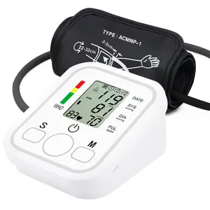 Smart Upper Arm Blood Pressure Monitor with Large Display & Voice Broadcast