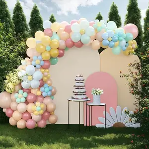 Balloon Arch Kit, 3 Counts/set Solid Color Pastel Balloon Arch Backdrop, Party Decoration Supplies for Birthday Ceremony & Wedding & Party, Balloon Decorations Kit