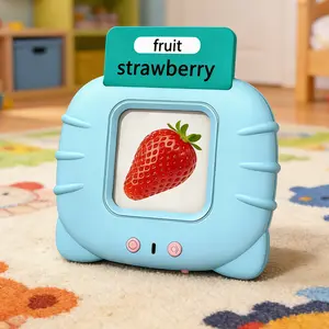 KIDGENIUS Interactive Early Learning Machine for Kids - Bilingual Vocabulary Cards with Realistic Pronunciation Correction for Active Learning