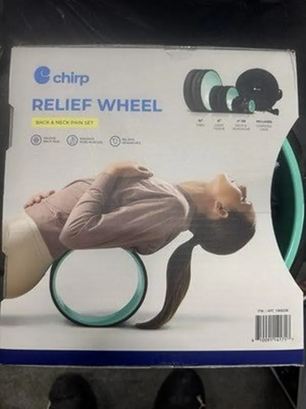 Chirp Relief Wheel - Back & Neck Pain Set 3 Pack with Travel Carrying Case