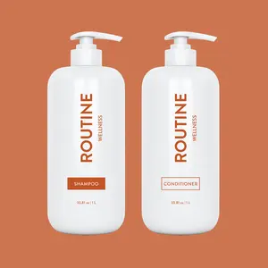 Routine Wellness 1 Liter Anti-Thinning Volumizing Shampoo and Conditioner Set for Thinning Hair & Hair Loss - Grow Your Confidence with Biotin & DHT Blockers - 1 Liter Set