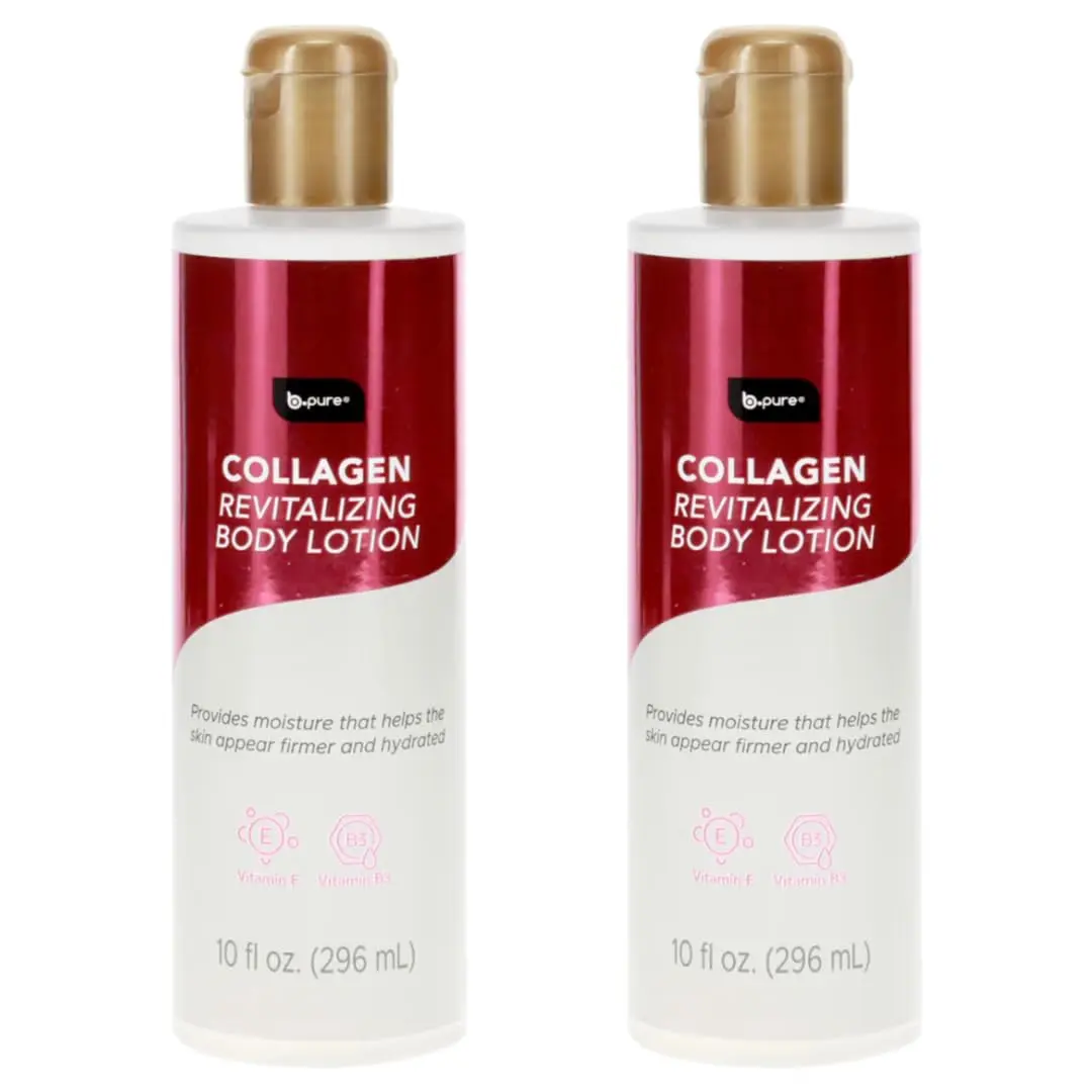 B.Pure Collagen Revitalizing Body Lotion with Collagen + Vitamin E- Deep Moisturizing & Nourishing Body Lotion- Smooth, Soft & healthy - Looking Skin- 16.9 fl oz (500ml). Body Care Daily