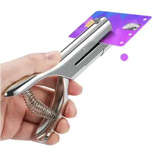 Hole Punch 5/16 inch Single Hole Punch,Heavy Duty Hole Puncher Single,Paper Punch Portable Hand Held Long Hole Puncher for Paper Cards Plastic Cardboard () (5/16"-8mm Hole)