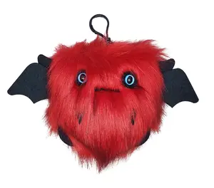 Spooky the red Floof Monster KEYCHAIN/Plush clip