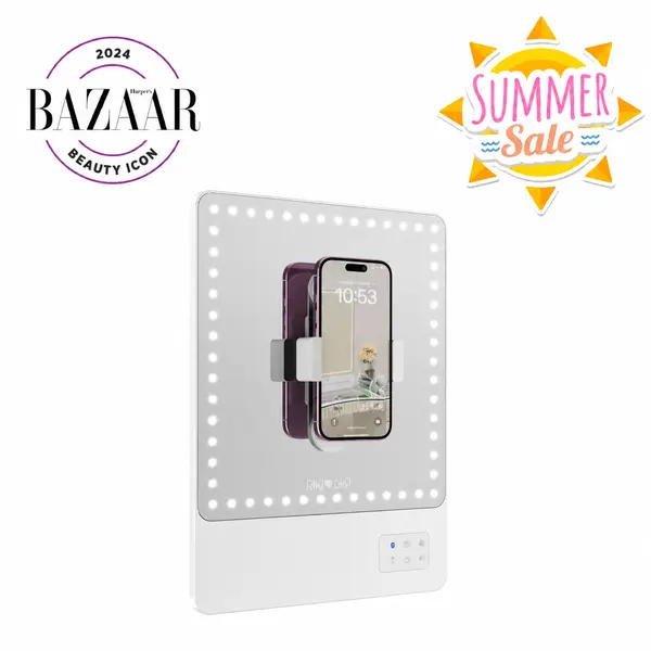 RIKI SKINNY Makeup Mirror with Lights Bluetooth and Magnifying Mirror