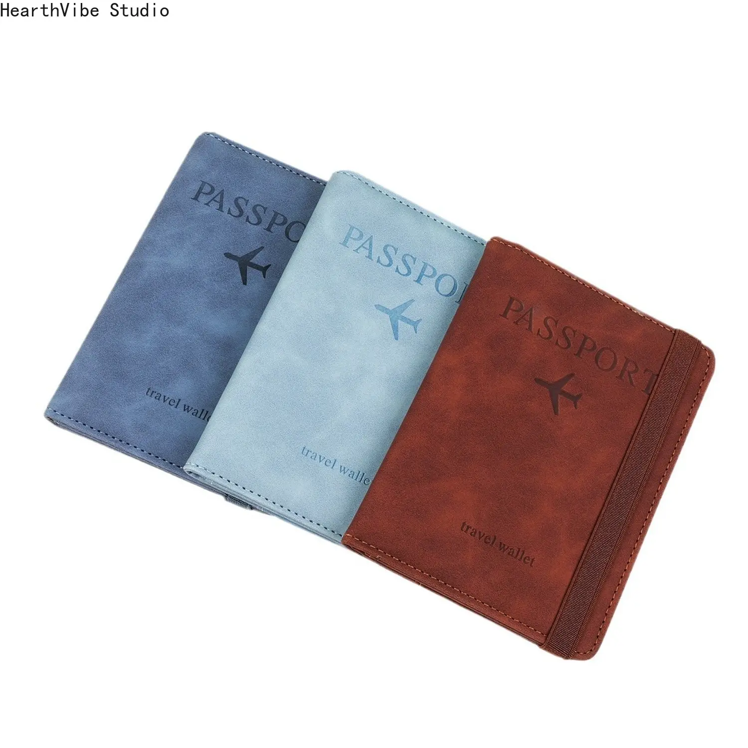 1pc Modern Passport Holder Protector, PU Leather Travel Gear, Compact Dustproof Waterproof Multi-Zone Storage Passport Cover with Multi-Color Options for Camping & Hiking