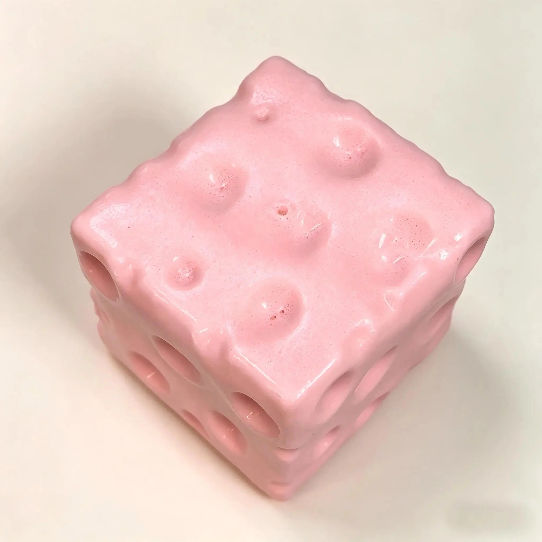 Giant Cube Squishy Stress Relief Toy - Jumbo Cheese Cube Shapeable Squeeze Fidget, Non-Bounce ASMR Sensory Item for Ball Stress Relief Toys Enthusiasts, Giant Cube Squishy Stress Relief Toys
