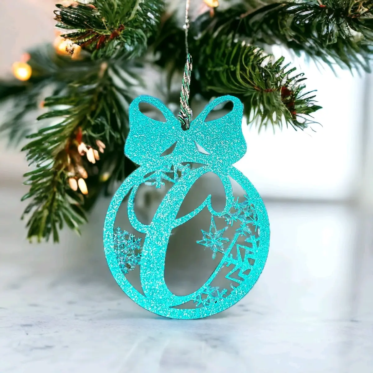 Name Initial Christmas Ornaments Decoration