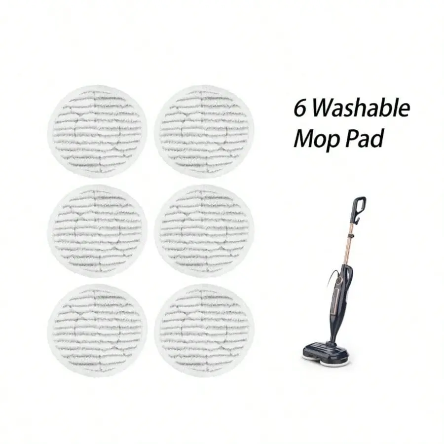 6 pcs Replacement Steam Mop Pad, Reusable Steam Mop Cloth, Household Cleaning Tools, Compatible With Shark S7000 Series, Replacement Mop Pads
