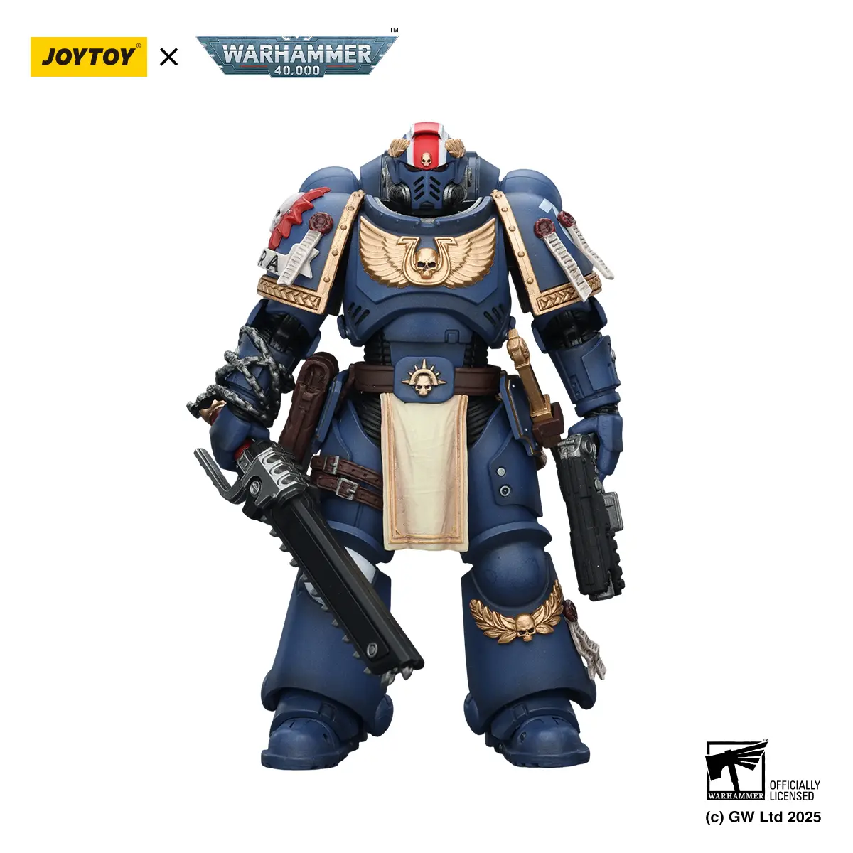 JOYTOY Warhammer 40,000 1/18 Detailed Action Figure - Ultramarines Titus with Laurels of Victory Collectible Figurine, JT02779